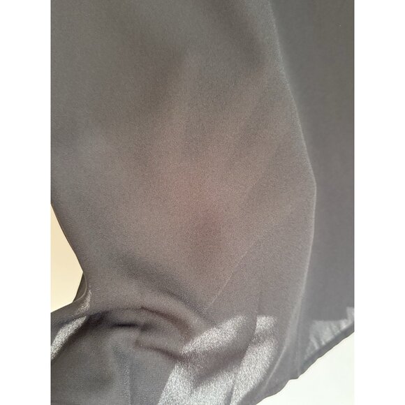 Frank Lyman Womens Button Up Sheer Top Size 6 Black Artsy Whimsigoth Mob Wife - Picture 8 of 10